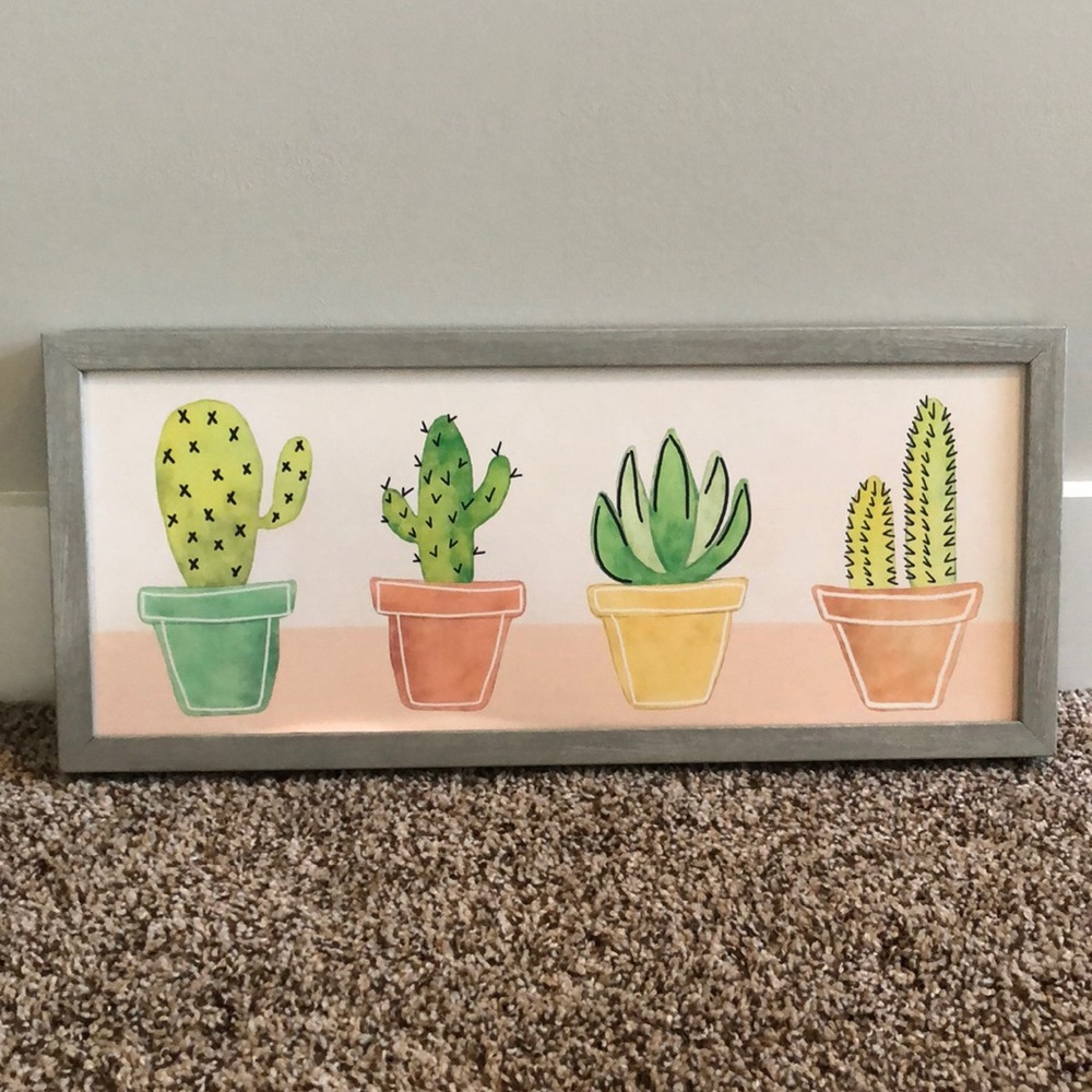 cacti hanging piece